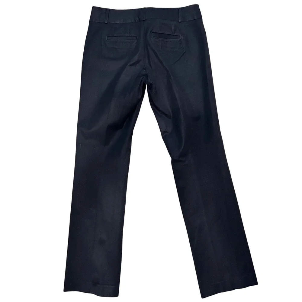 Banana Republic Ryan Fit Straight Leg Trouser Women's Size 4 Black Classic Pants